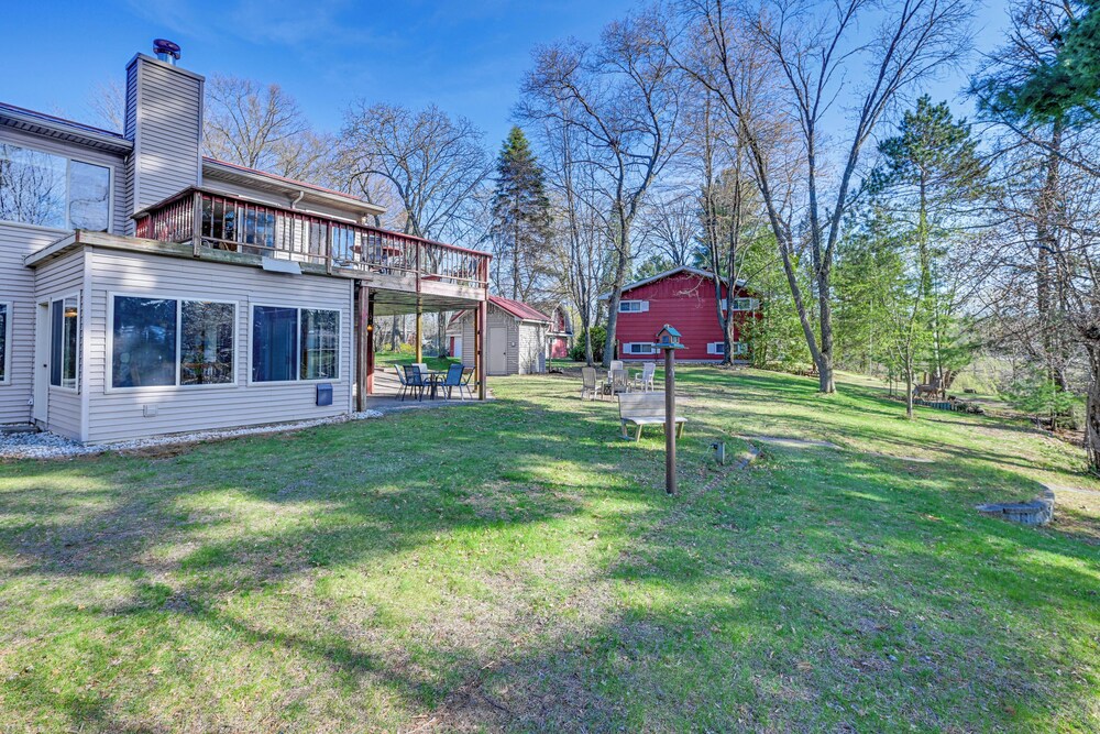 Lake Wissota Home w/ Private Dock + Fire Pit! view 5