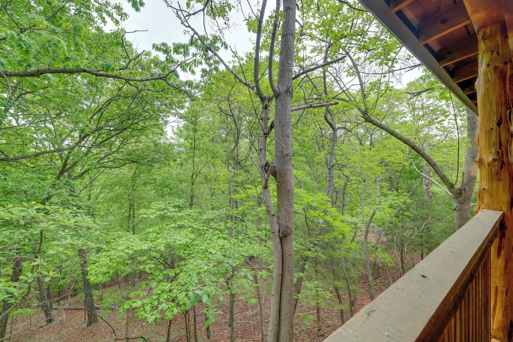 4 Mi to Marina: Cozy Log Cabin in Eureka Springs!
