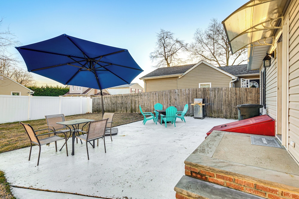 Walk to Beach: Keansburg Home w/ Patio & Fire Pit!