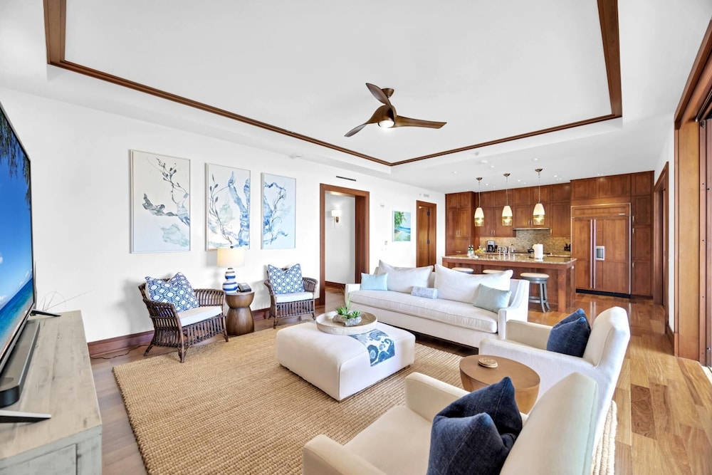 NEW KBM Resorts Free CAR Hale Nalu At Montage Kapalua Bay, Sleeps 10! Oceanfront 3-bedroom Condo With Daily Housekeeping, Spa! Mon-6302
