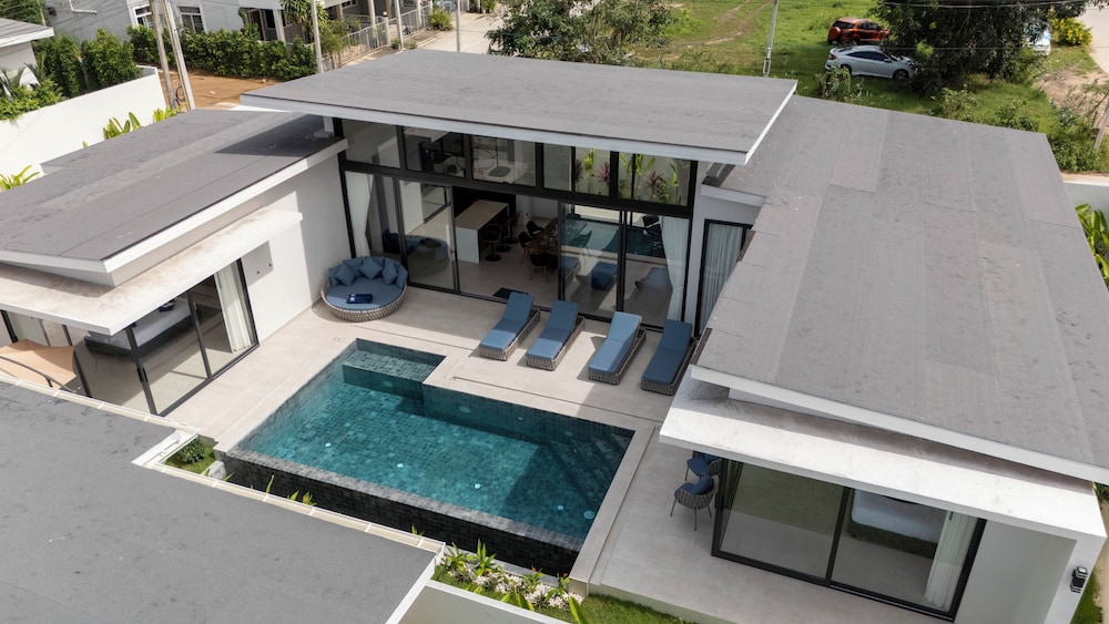 3BR Pool Villa withBBQ Near Beaches V279