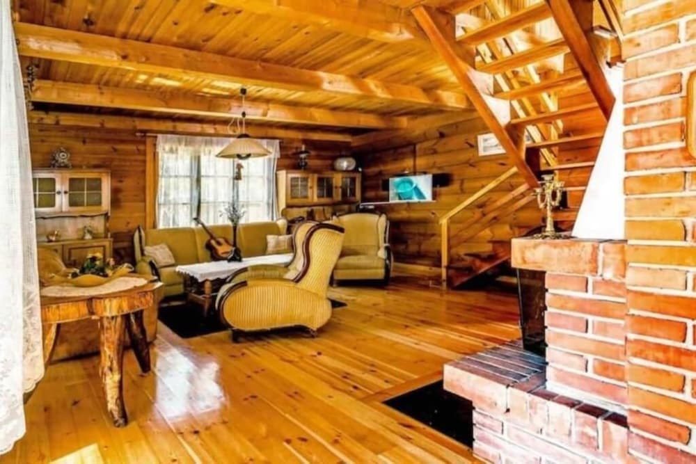 In The Woods Lodge With hot tub Inside Puszcza Knyszyśnka - Two-bedroom Villa