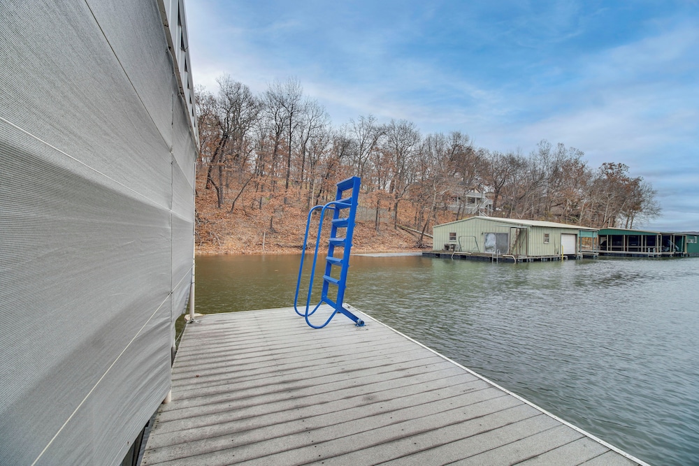 Boat Dock & Deck: Waterfront Cabin on Grand Lake