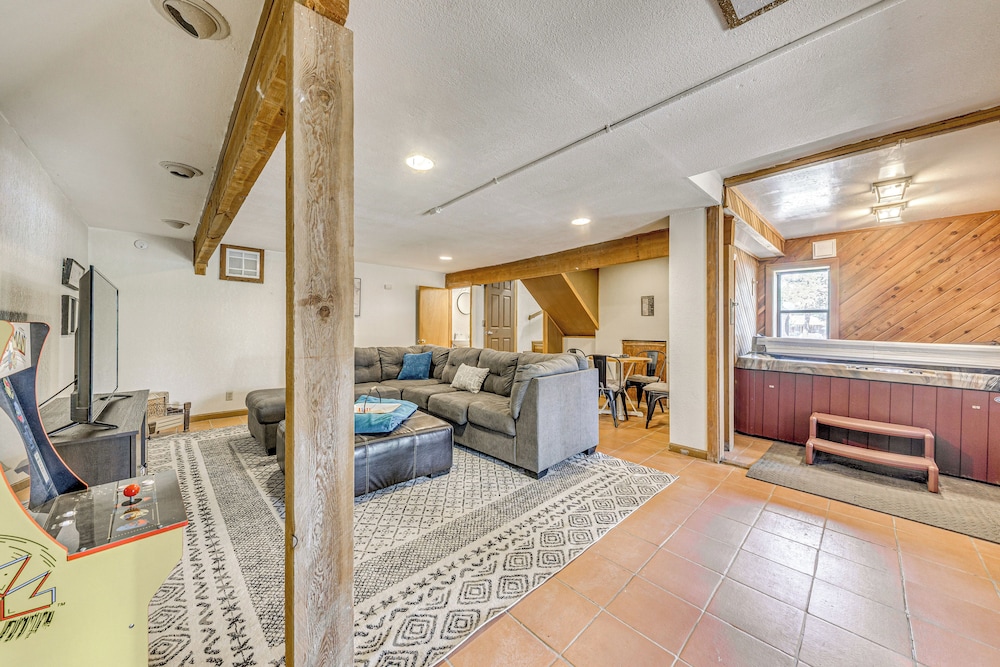1 Block to Hiking: Ruidoso Home w/ Game Room