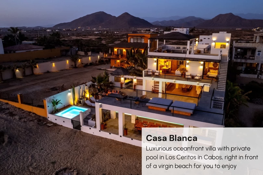 Oceanfront 10 BR Villa With Pool - Jacuzzi - Beach