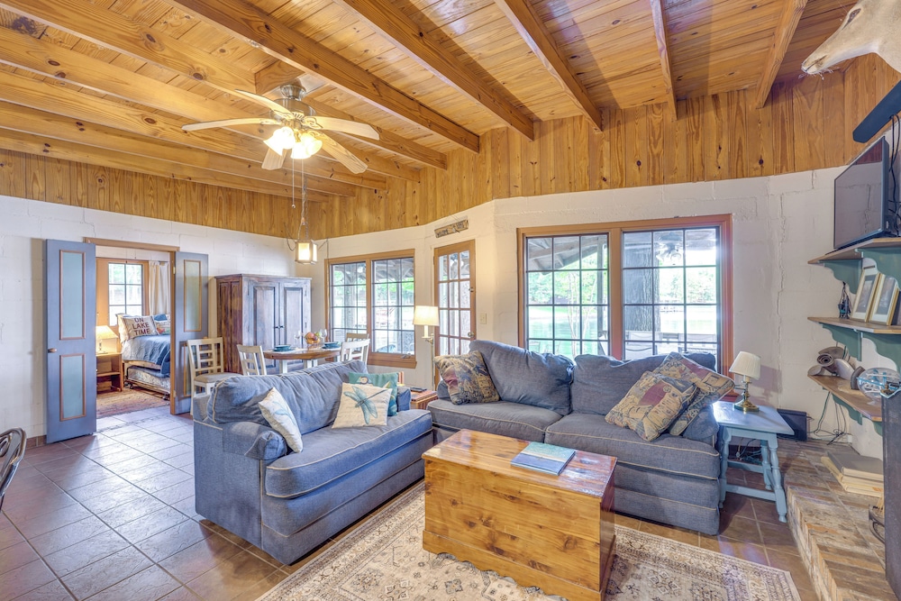 Dock + Stunning Views: Forested Lake Martin Cabin!