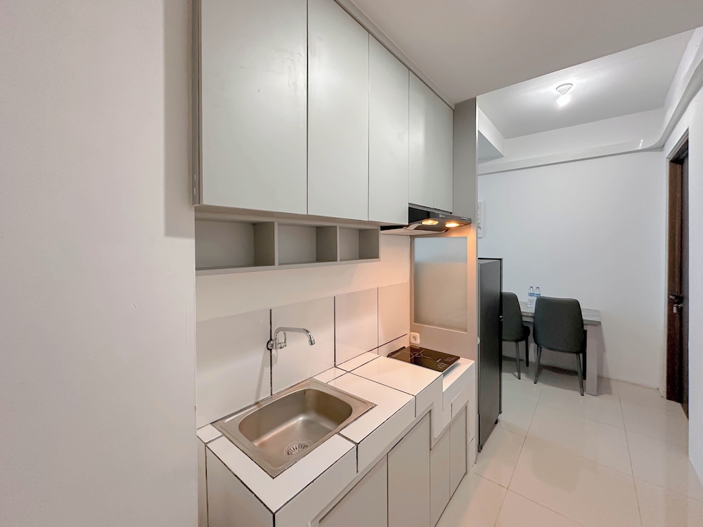 Combined Grey Toned 2Br Apartment At The City Square Surabaya