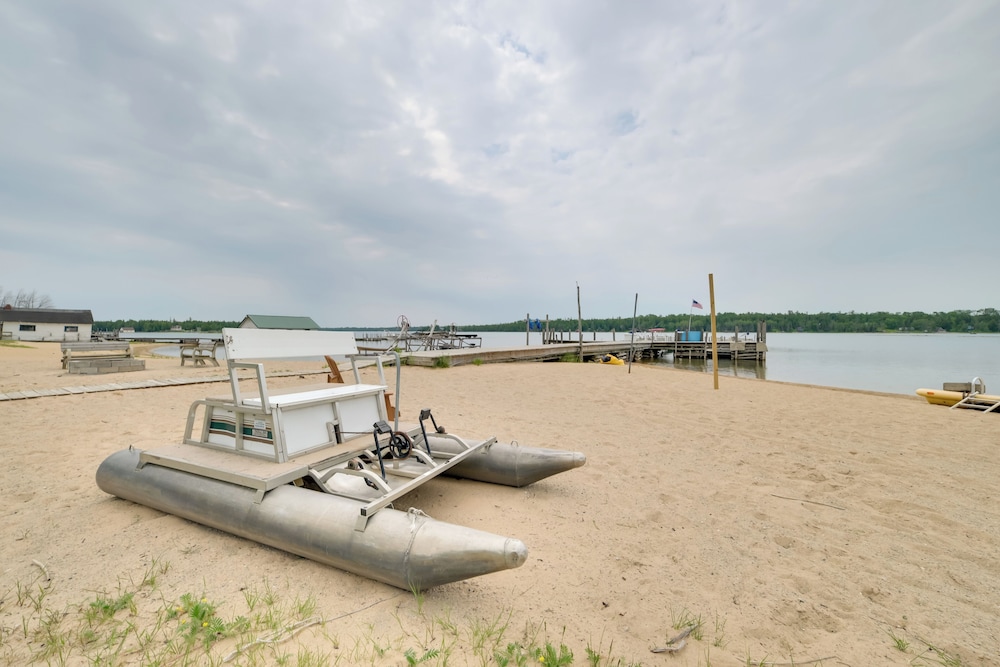 Dock & Beach Access: Lakefront Cabin in Cedarville