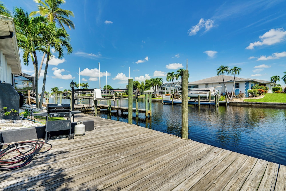 Canal-front Gem w/ Lanai & Dock in Cape Coral