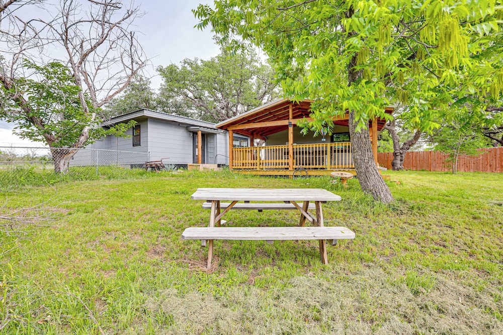 Deck, Hot Tub & Lake View: Brownwood Home!