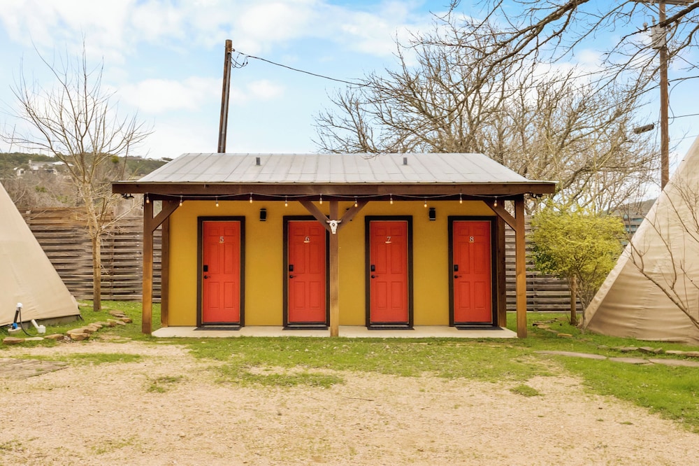 Tipis on the Guadalupe