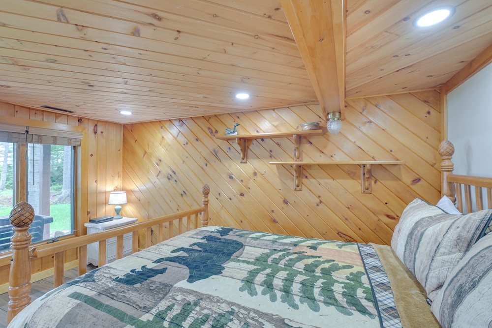 Lakefront Maine Retreat w/ Deck, Dock & Fire Pit! view 5