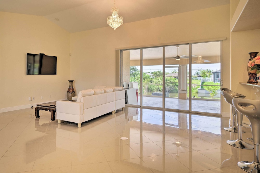 Screened Patio: Canal-front Cape Coral Home
