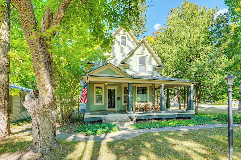 Near Lake: Historic Boyne City Home w/ Fire Pit!