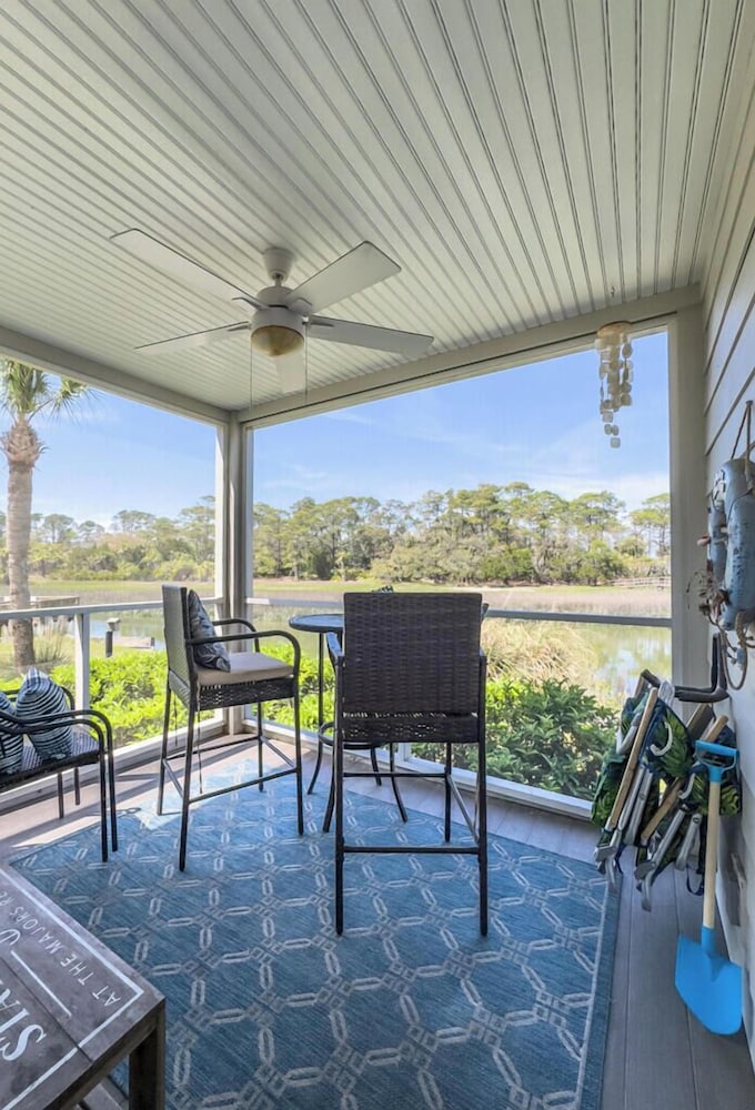 158 Beach Club Villa - Coastal Comfort With Stunning Marsh Views