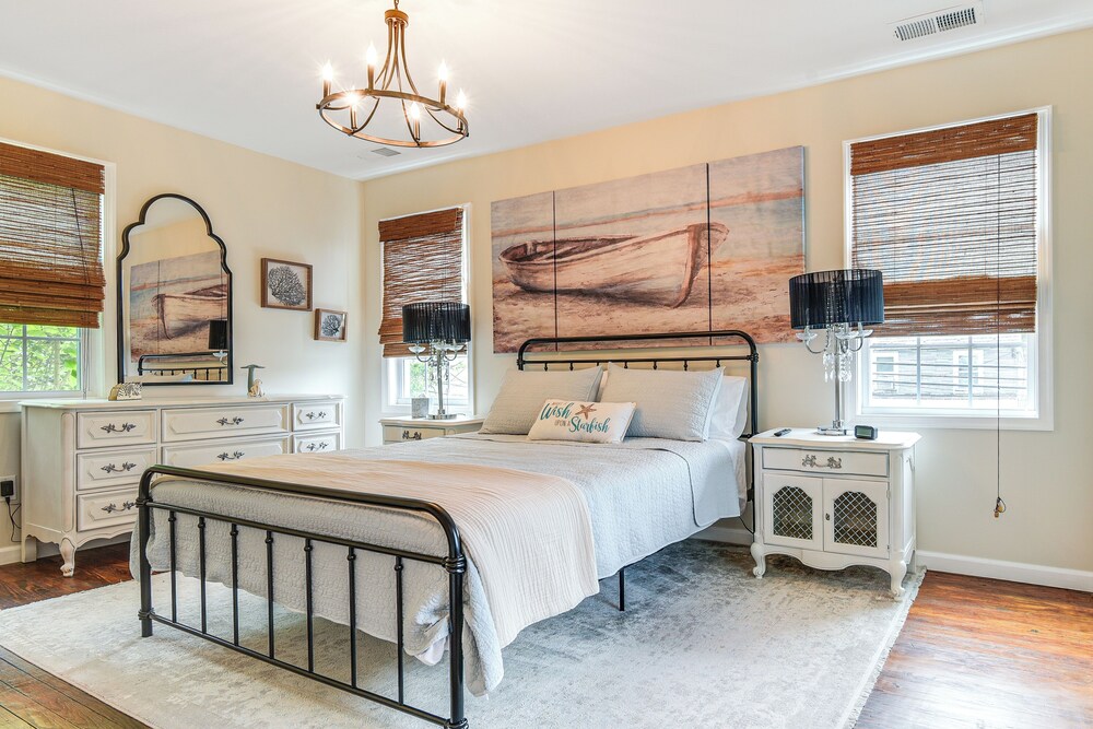 Walk to Town & River: Charming Home in North East!
