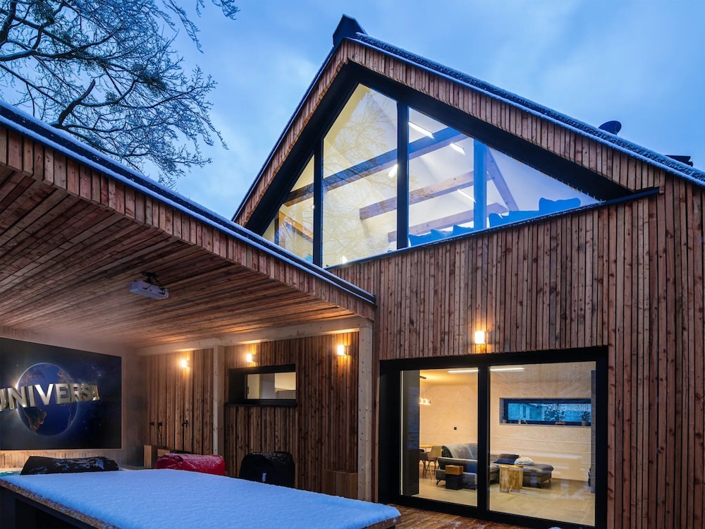 Villa in Celadna With Outdoor Cinema & Whirlpool