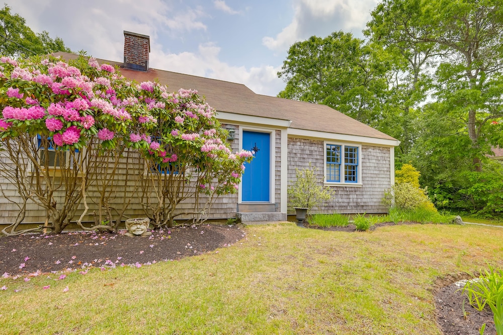 Yard & Fire Pit: Unique Cape Cod Home in Brewster