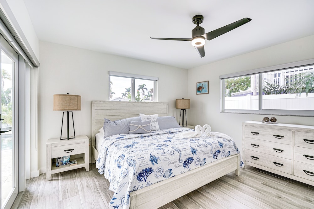 Updated St James City Home on Canal w/ Pool & Dock