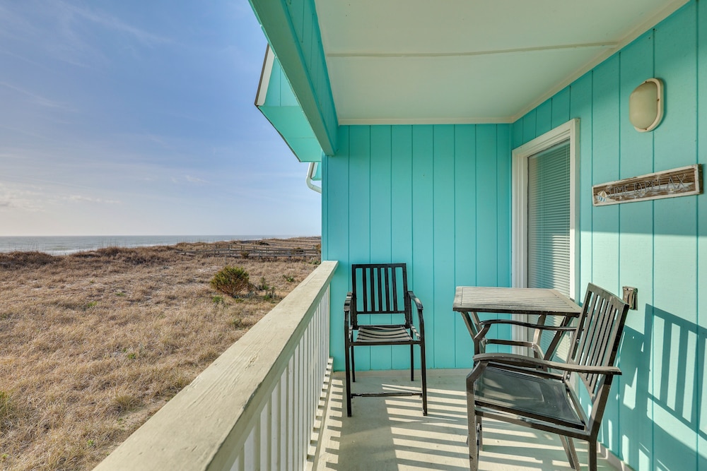 Balcony w/ Ocean Views: Carolina Beach Condo!