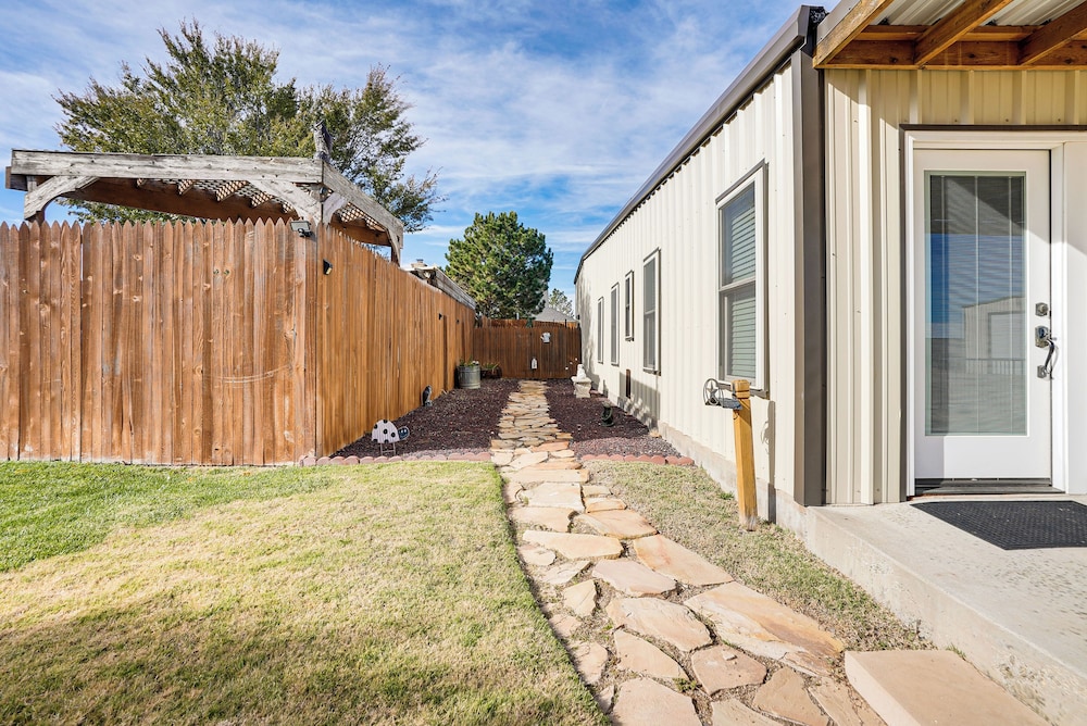 Fenced Yard: Modern Barndominium in Amarillo!