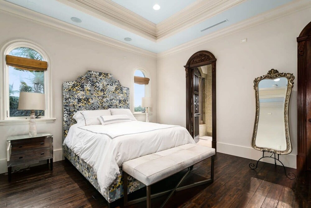 Luxurious 3-story Estate With Gym Pool Slide Private Beach and Lighthouse Views