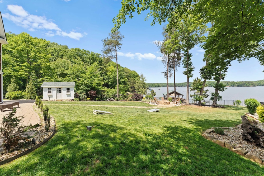 Spacious Waterfront Home on Lake Norman With Firepit, Views, and Dock Access