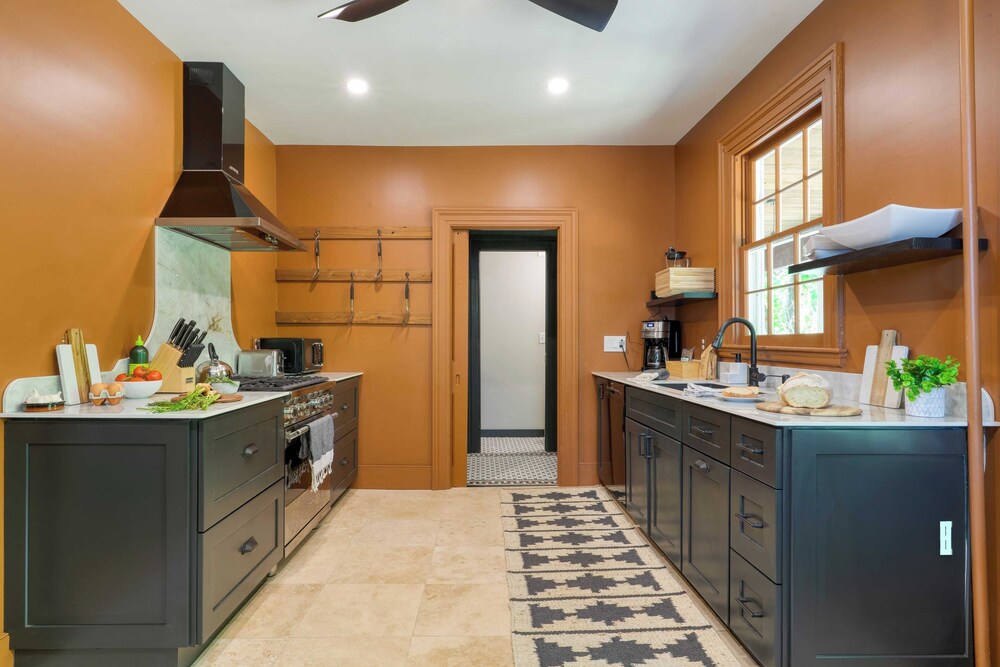 Relax in Style at Historic Modern on Main With Modern Amenities & Wooded Views