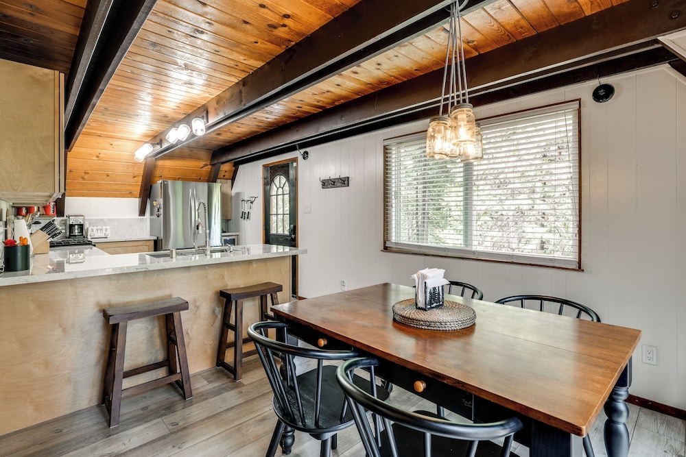 Sleek Blue Lake Springs Retreat w/ Deck & Yard!