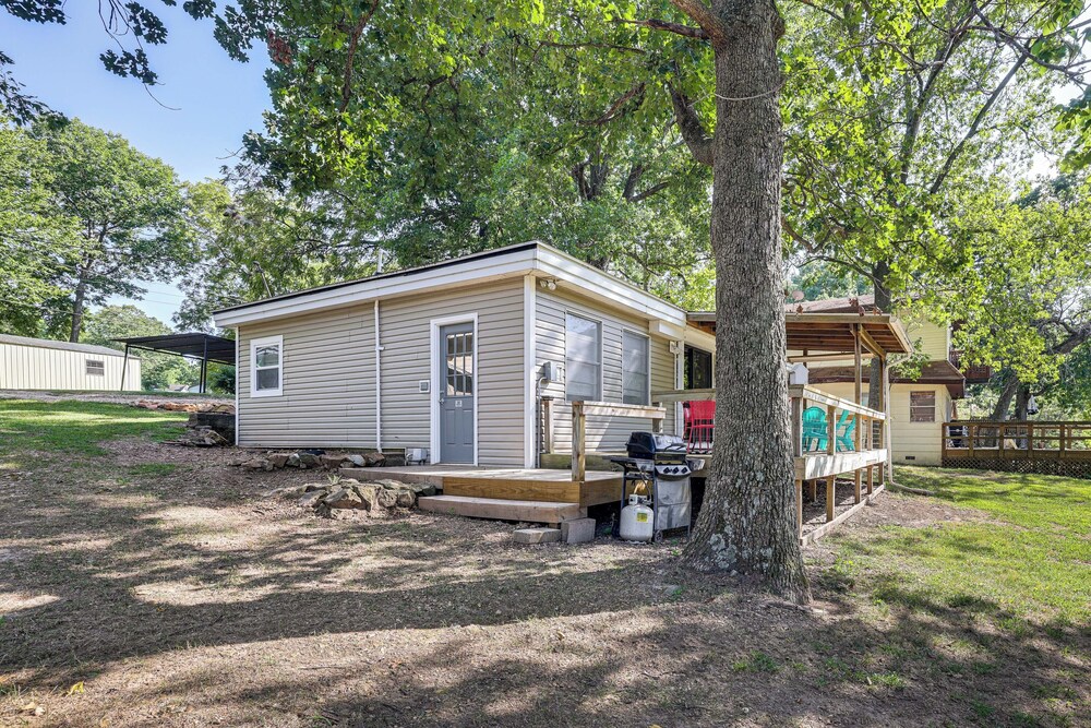 Deck + Dock Access: Lakefront Grove Cabin! view 4