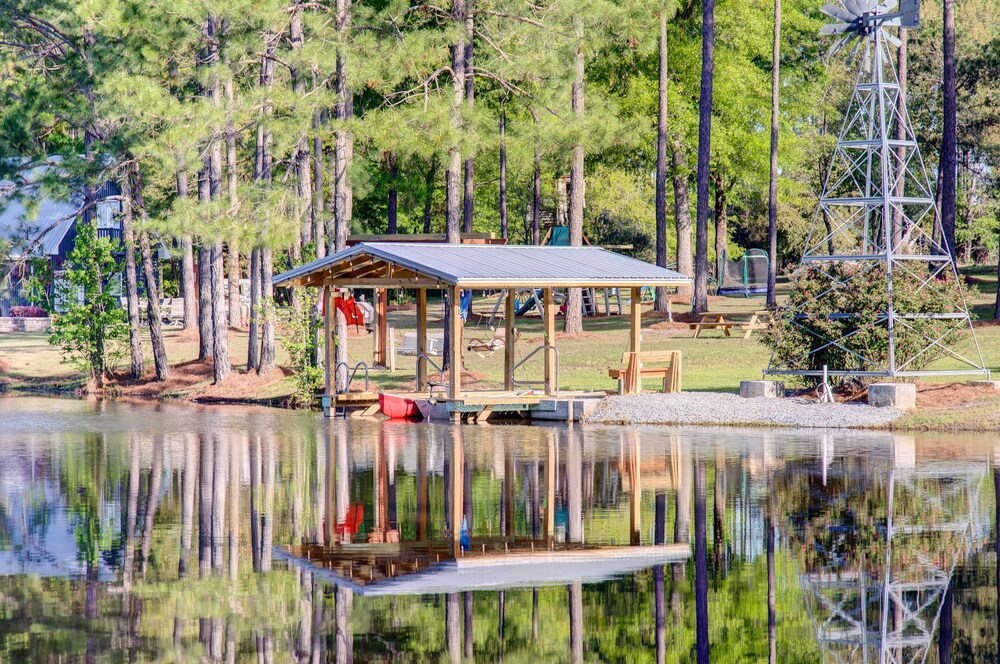 Georgia Farmhouse: Lake Access, Private Beach view 4