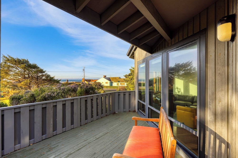 Half Block to Beach w/ Oceanview, Patio + Balcony The Shore Pine by Avantstay