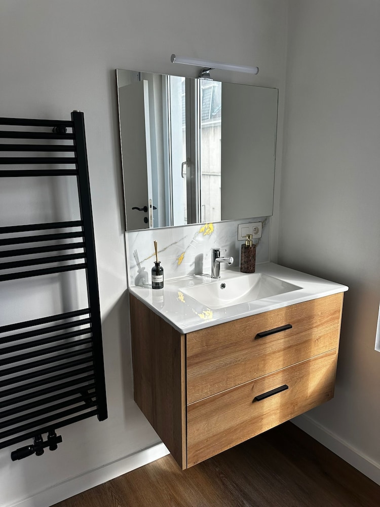 Modern 1BR plus LR Apt Near Gravensteen