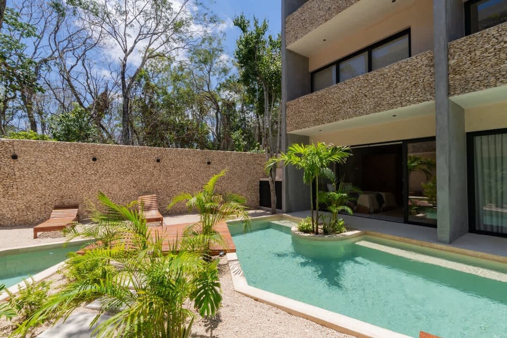 Stylish Tulum Studio Terrace Pool Relax