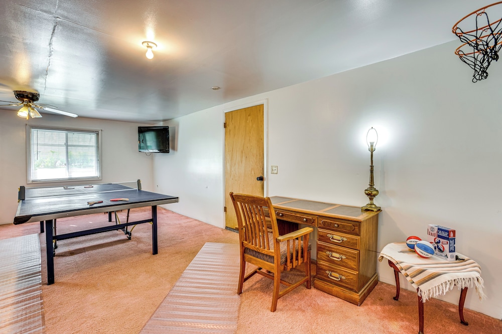 Lakefront Group Getaway w/ Dock in Baldwin!