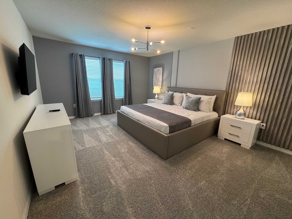 Magical 5BR w Pool Minutes From Disney 16161