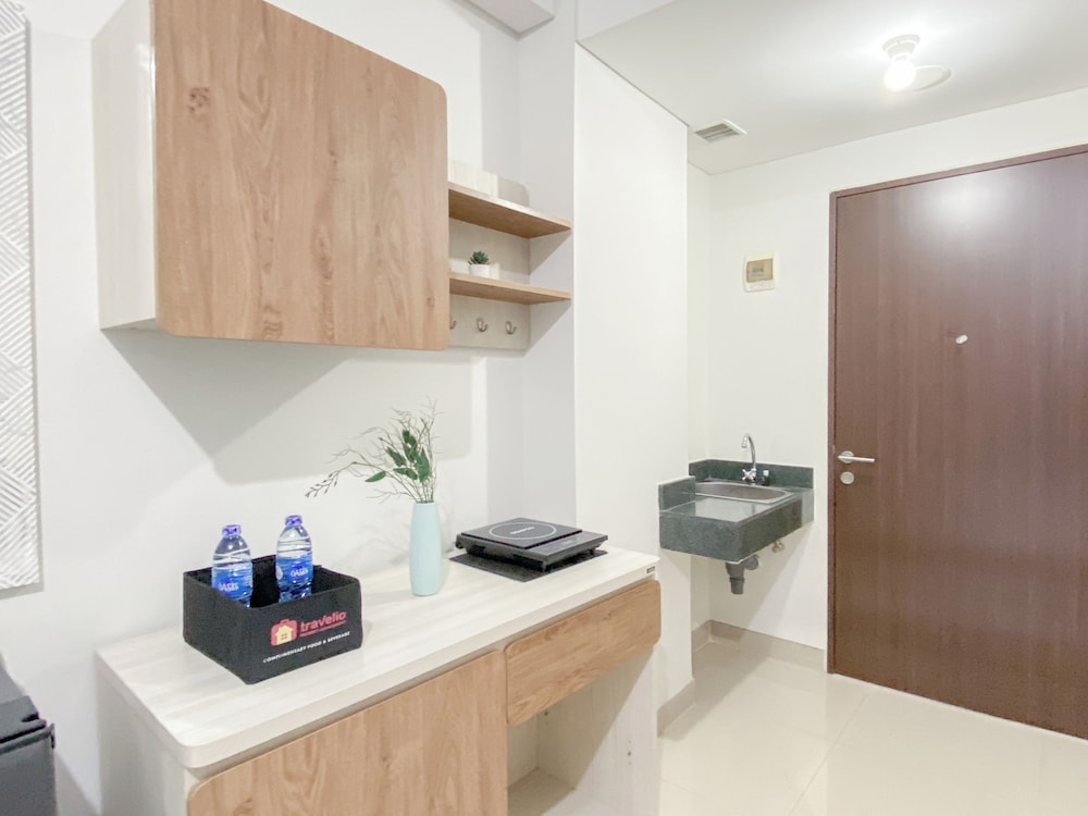 Modern Neutral Studio Room Transpark Cibubur Apartment