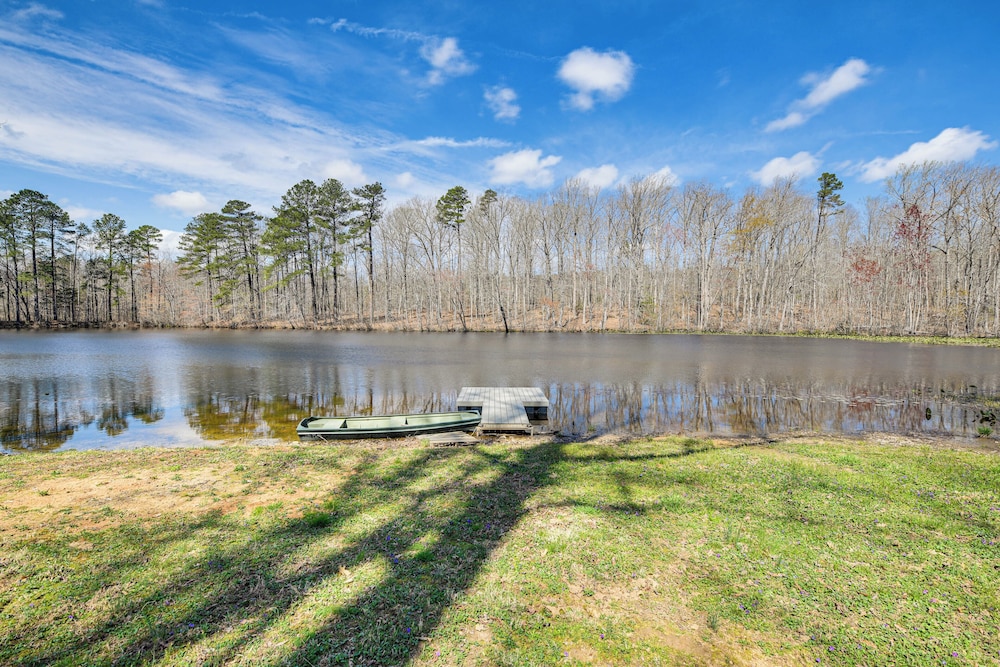 Secluded Home w/ 2-acre Fishing Pond