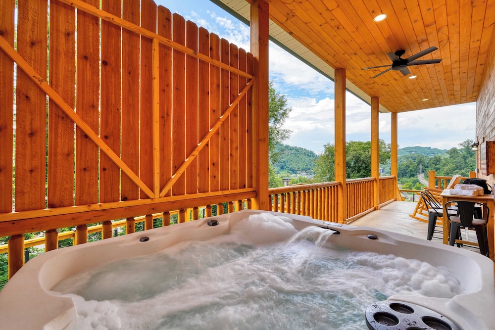 Hot Tub, Game Room & Views Near Downtown Gatlinburg Perfect Too by Avantstay