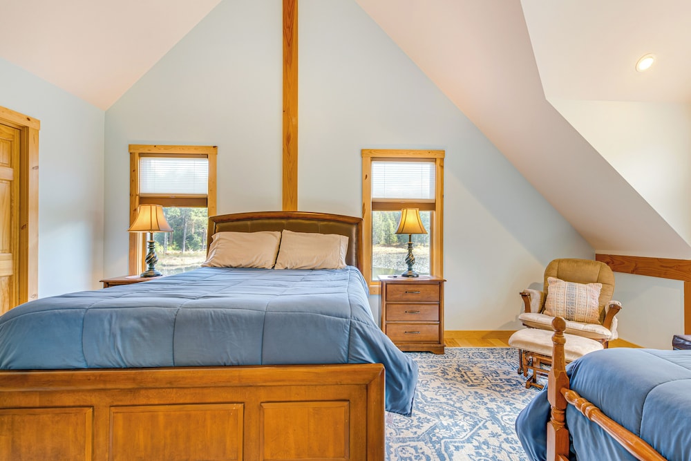 Spacious & Secluded Forksville Home: Fire Pit view 5