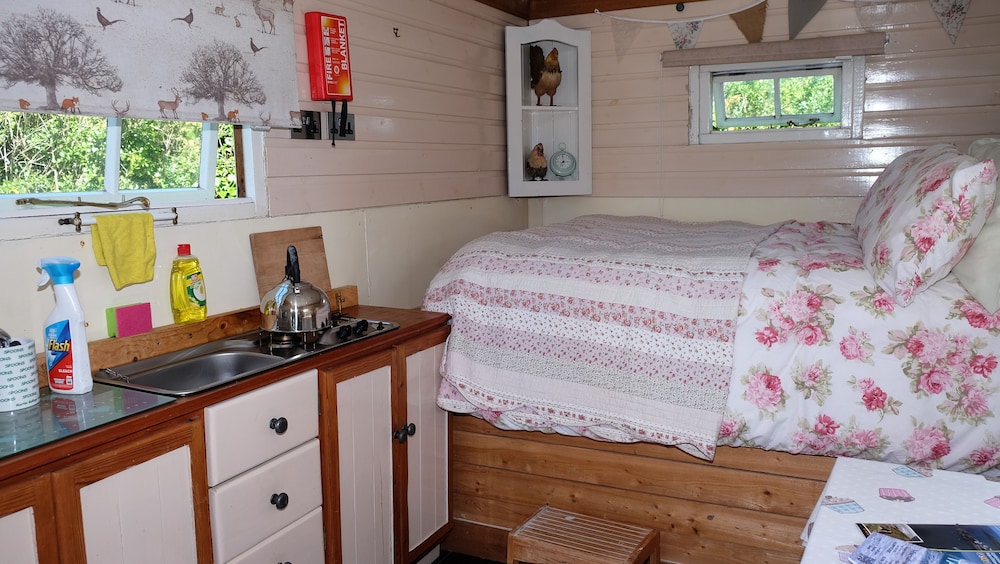 Cosy Shepherds Hut nr Kynance Cove view 3