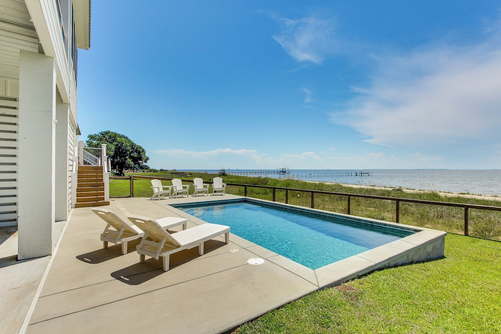 Luxury Beachfront Living! Epic Ocean Springs Home