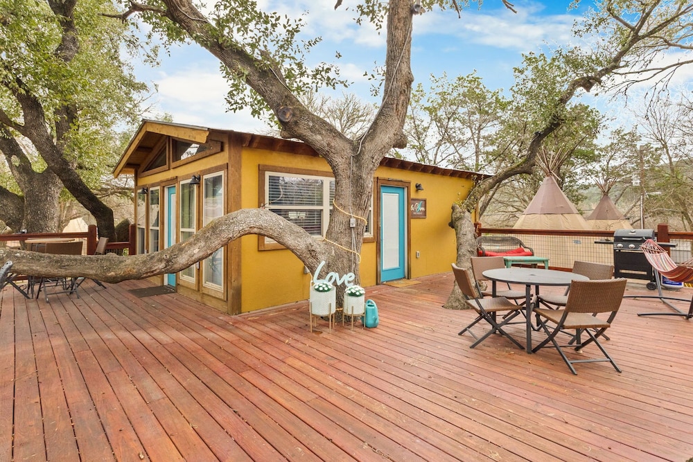 Tipis on the Guadalupe