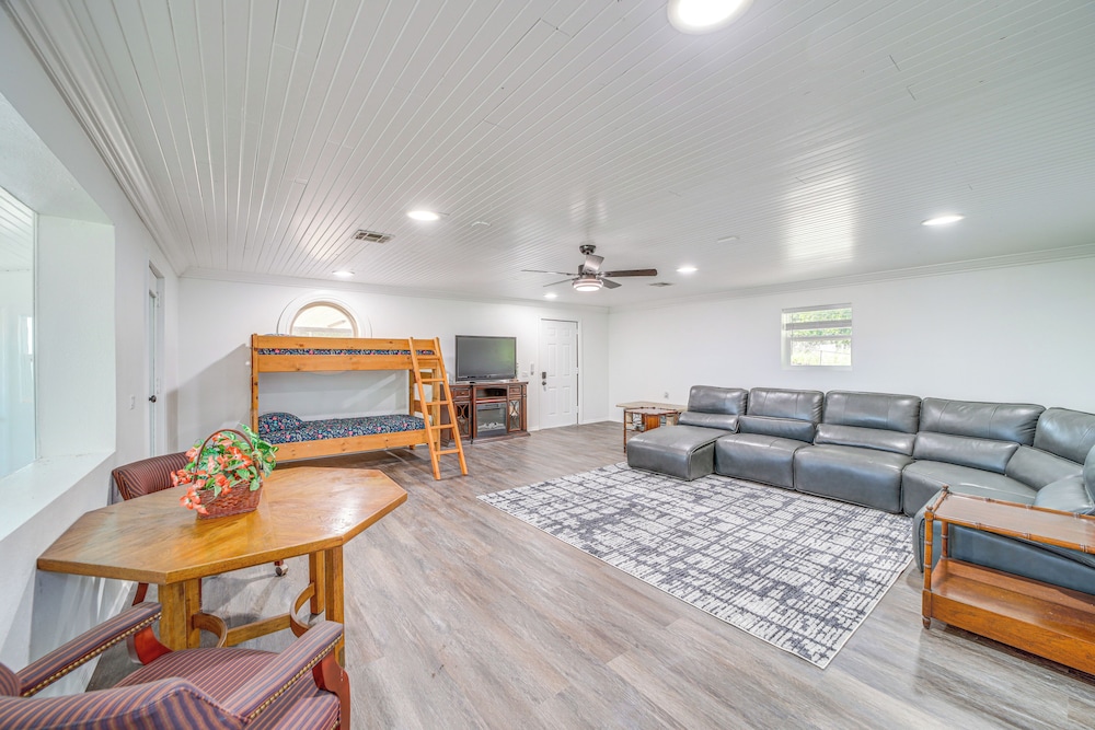 Waterfront Lake Eufaula Home: Dock & Beach Access!