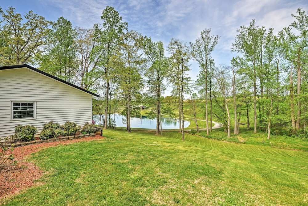 Dobson Farmhouse w/ Wraparound Porch & Fire Pit!