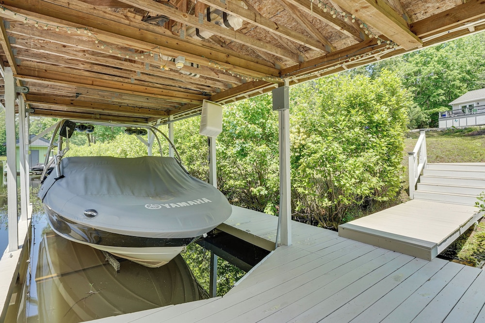 Private Dock + Fire Pit: Serene Lake Gaston Escape