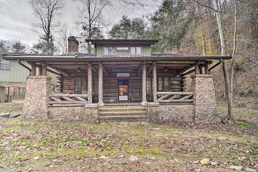 Tranquil Smoky Mountain Cabin w/ Porch & Fire Pit view 5