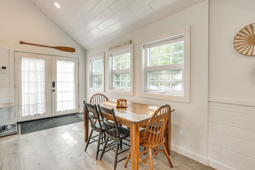 Dock, Deck & Fire Pit! Chautauqua Lake Retreat