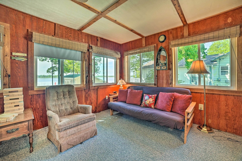 Waterfront Tawas Lake Retreat w/ Fire Pit!