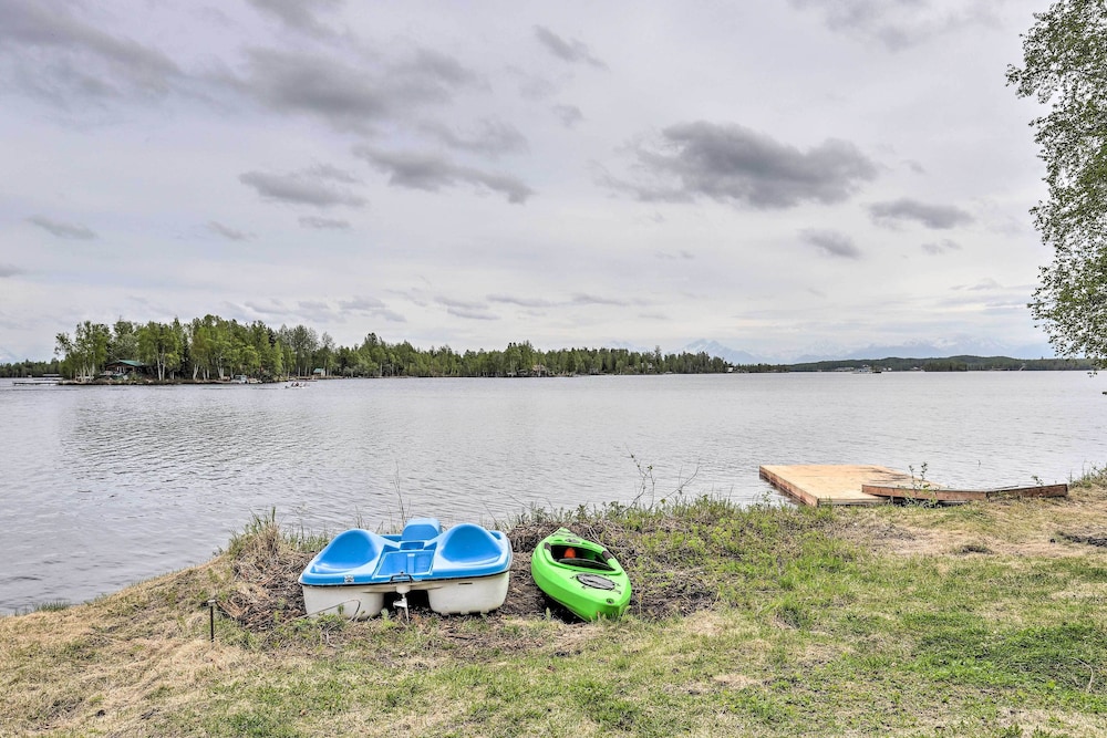 Scenic Waterfront Big Lake Home: Fish, Boat, Sled!